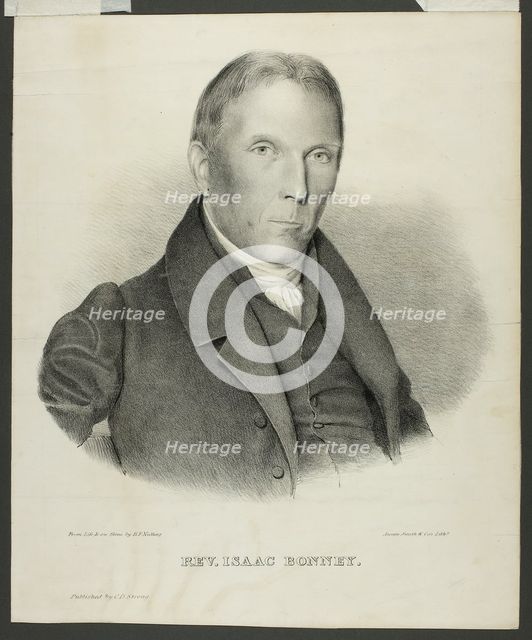 Reverend Isaac Bonney, 1826/33. Creator: Benjamin F Nutting.