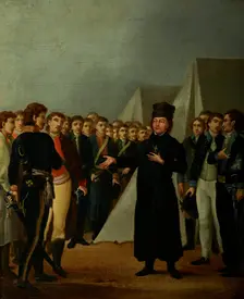 Reverend Józef Jakubowski at the Kosciuszko's Camp near Warsaw in 1794, c1800. Creator: Michal Stachowicz