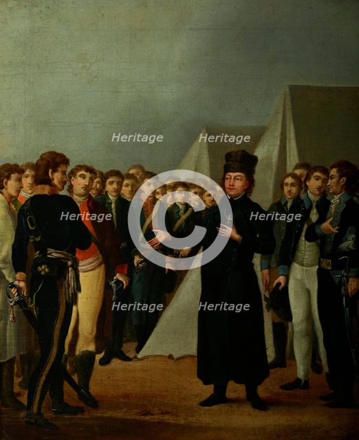 Reverend Józef Jakubowski at the Kosciuszko's Camp near Warsaw in 1794, c1800. Creator: Michal Stachowicz.
