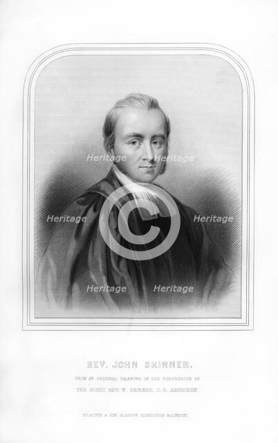 Reverend John Skinner, Scottish historian and songwriter, (1870). Artist: Unknown
