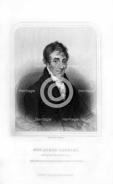 Reverend James Grahame, Scottish poet, (1870).Artist: S Freeman