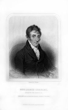 Reverend James Grahame, Scottish poet, (1870).Artist: S Freeman