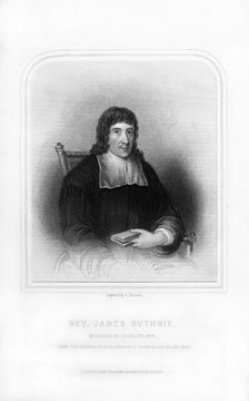 Reverend James Guthrie, Minister of Stirling, 1661, (1870).Artist: S Freeman