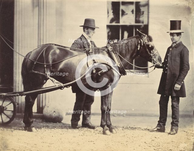 Reverend L. C. Cure and His Pony, 1859. Creator: Alfred Capel-Cure.
