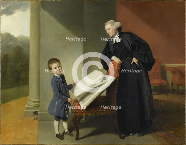 Reverend Randall Burroughes and his son Ellis, 1769. Creator: Zoffani, Johann (1733-1810).