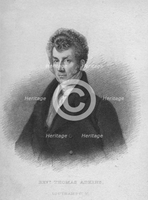 'Reverend Thomas Adkins', c1830. Artist: Fenner, Sears & Co.