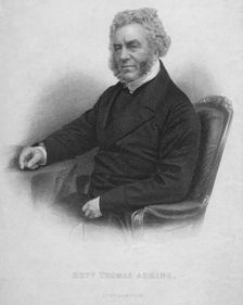 Reverend Thomas Adkins c19th century. Artist: John Cochran