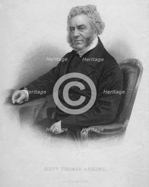 'Reverend Thomas Adkins', c19th century. Artist: John Cochran.