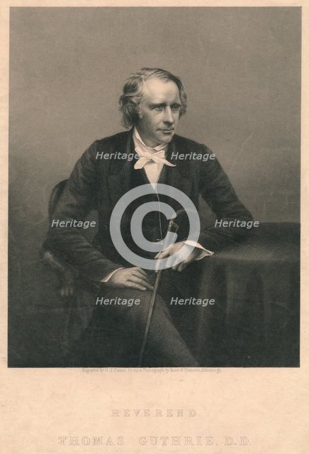 'Reverend Thomas Guthrie, D.D.', 1850s. Creators: Daniel John Pound, Ross and Thompson.