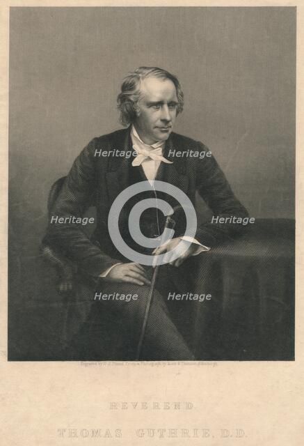 'Reverend Thomas Guthrie, D.D.', 1850s. Creators: Daniel John Pound, Ross and Thompson.