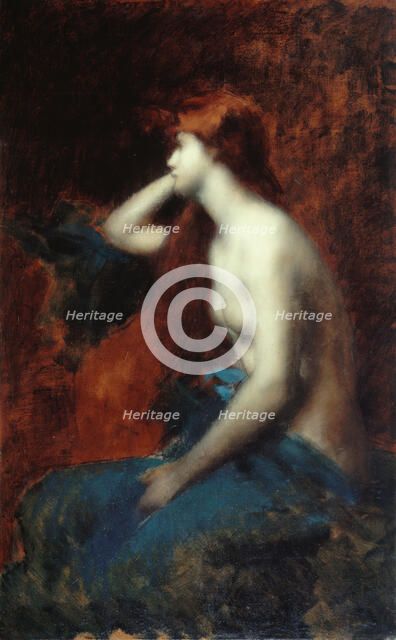 Rêverie, between 1904 and 1905. Creator: Jean Jacques Henner.