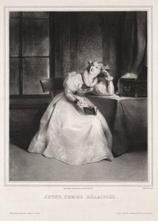 Reverie. Creator: Achille Devéria (French, 1800-1857)