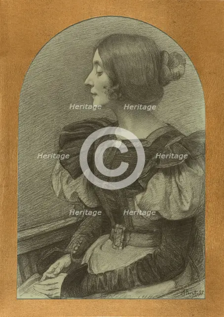 Rêverie (Portrait of Hélène Linder), 1895. Creator: Armand Point.
