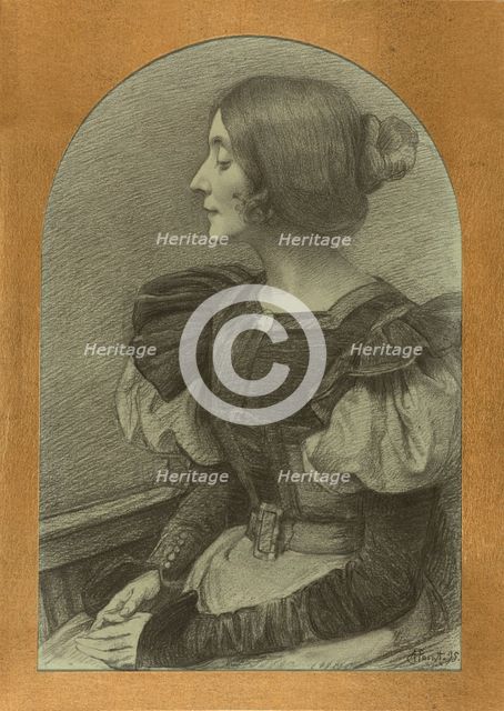 Rêverie (Portrait of Hélène Linder), 1895. Creator: Armand Point.