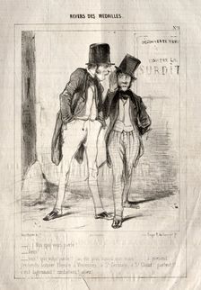 Revers des Médailles, 1842. Creator: Paul Gavarni (French, 1804-1866)