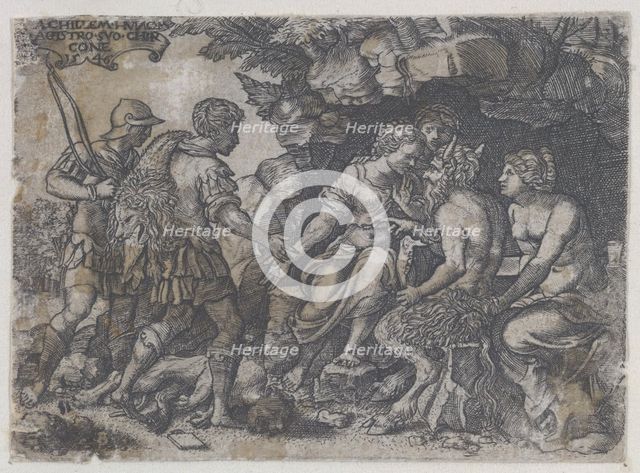 Reverse Copy of Thetis and Chiron, 1546. Creator: Unknown.