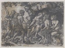 Reverse Copy of Thetis and Chiron, 1546. Creator: Unknown