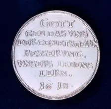 Reverse of a medal commemorating the brilliant comet of November 1618. Creator: Unknown