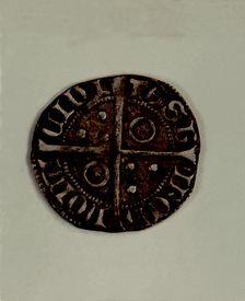 Reverse of a Cruzado in silver, reign of Peter III the ceremonious. Mint: Zaragoza.