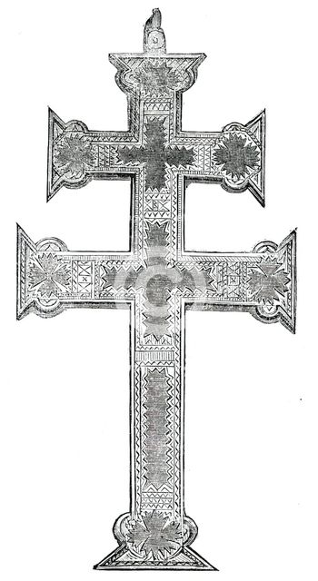 Reverse of an Ancient Cross found at Cork, 1850. Creator: Unknown.
