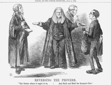 Reversing the Proverb 1864. Creator: John Tenniel