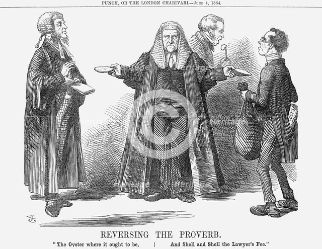 'Reversing the Proverb', 1864. Creator: John Tenniel.