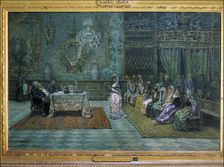 Review of doctrine in the vicarage of Granada Muñoz Degrain oil, late 19th century