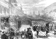 Review of drilled schools by the Prince and Princess of Wales, Horticultural Society's Gardens, 1872 Creator: Unknown