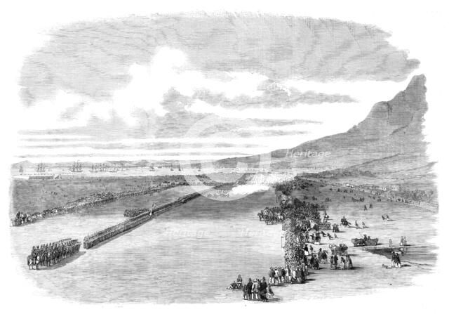 Review of Her Majesty's Troops and Volunteers at Cape Town by Prince Alfred..., 1860. Creator: Unknown.