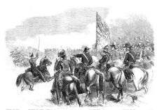 Review of Royal Horse Artillery and Field Batteries at Woolwich, by the Duke of Cambridge..., 1860. Creator: Frederick John Skill