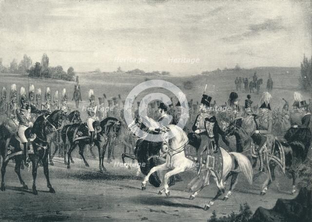 'Review of the 1st Life Guards and 8th Hussars, June 4th, 1842', 1842 (1909). Artist: James Henry Lynch.