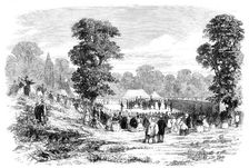 Review of the Worcester Volunteers in Stoneleigh Park, 1860. Creator: Unknown