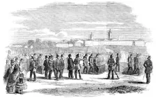 Review of the British-Italian Legion, at Novara, 1856. Creator: Unknown