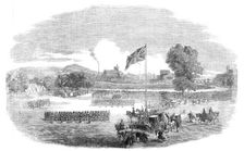 Review of the Cumberland Rifle Volunteers in Rickerby Park, Carlisle, 1861. Creator: Unknown