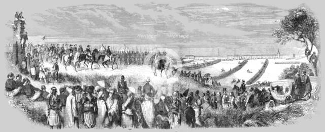 'Review of the French Troops in the presence of the Sultan', 1854. Creator: Unknown.