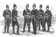 Review of the Scottish Volunteers: officers of the 1st Aberdeenshire Rifle Volunteers, 1881. Creator: Unknown