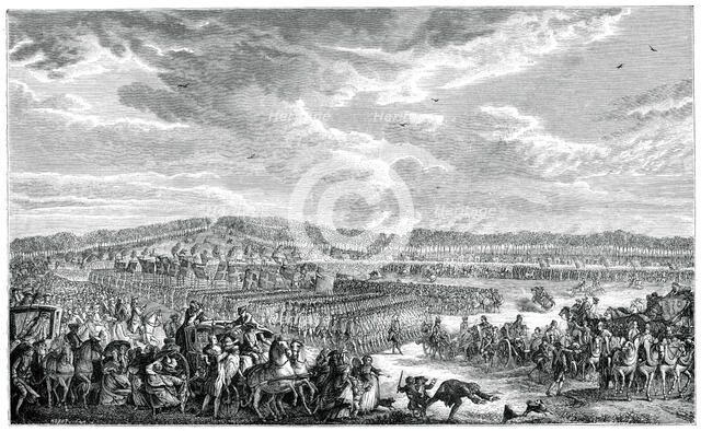 Review Of The Swiss Guard, (1885).Artist: Moreau