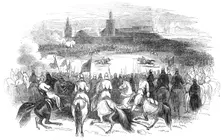 Review of troops at Morocco, 1844. Creator: Unknown