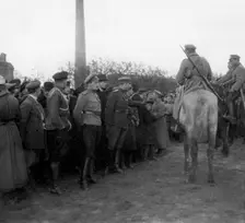 Review of White Guard troops in Tomsk on September 22, 1918. Creator: Unknown