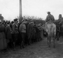 Review of White Guard troops in Tomsk on September 22, 1918. Creator: Unknown