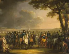 Review on Ladugårdsgärde, Stockholm, 1818. Creator: Johan Gustaf Sandberg