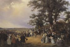 Review in Ladugårdsgärde Fields during Czar Nicolaus Visit in 1838. Creator: Karl Stefan Bennet