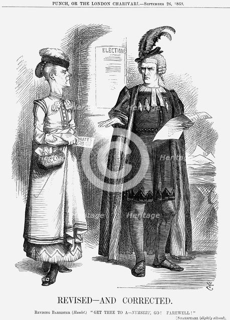'Revised-and Corrected', 1868. Creator: John Tenniel.