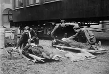 Reviving mine victims, between c1910 and c1915. Creator: Bain News Service