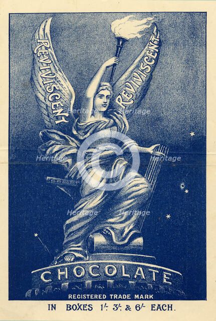 Reviviscent Chocolate, 19th century. Artist: Unknown