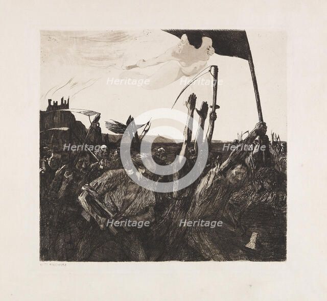 Revolt, 1899. Creator: Kollwitz, Käthe (1867-1945).