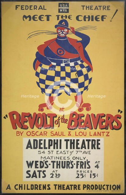 Revolt of the Beavers, New York, 1937. Creator: Unknown.