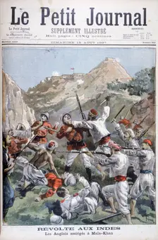 Revolt on the North-West Frontier, the British besieged at Malakand, India, 1897. Creator: Oswaldo Tofani