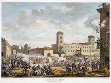Revolt at Pavia, Italy 7 Prairial, Year 4 (May 1796). Artist: Jacques Joseph Coiny