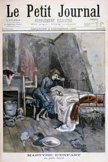 Revolte of the blind men in a hospice, France, 1904